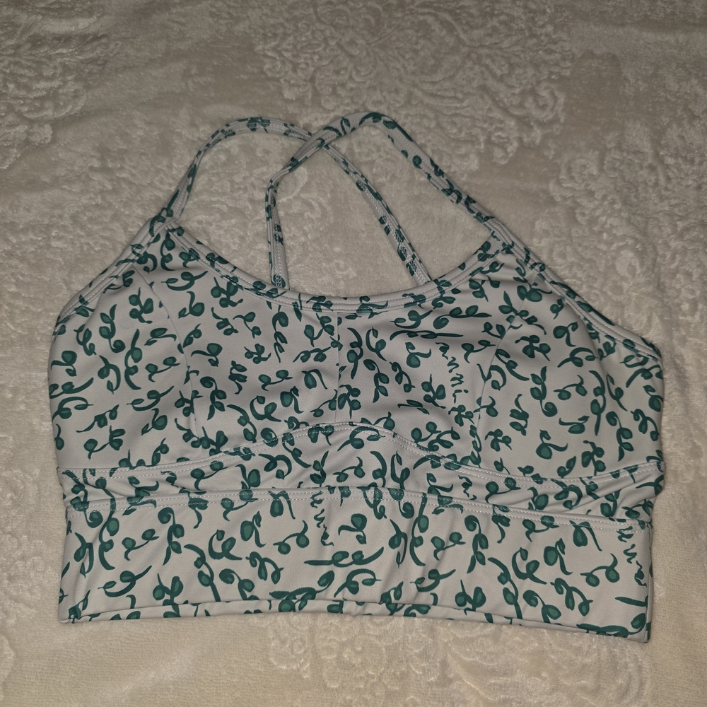 Echt Sketch Sports Bra In Leaf Green